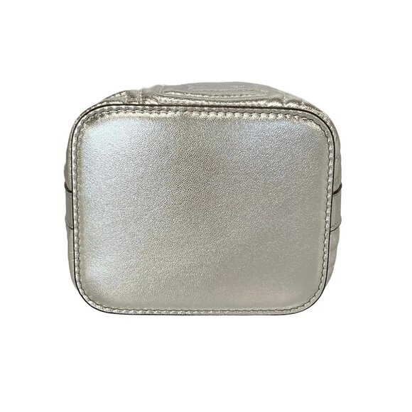 Auth FENDI Mon Tresor Silver Leather Handbag - Picture 5 of 14